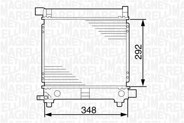 MAGNETI MARELLI radiatorius, variklio aušinimas 350213535000